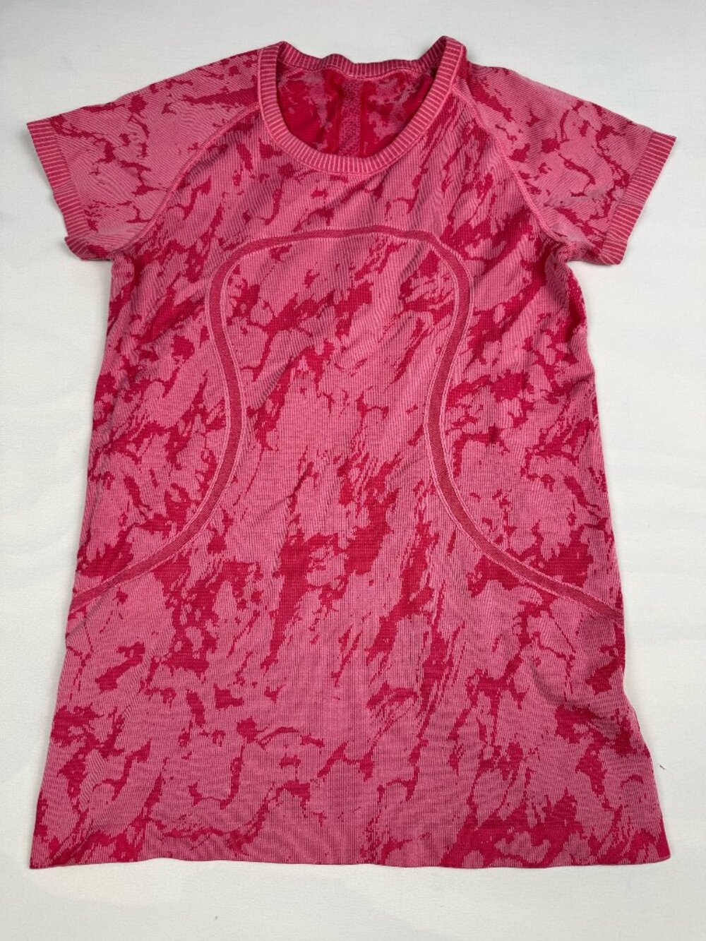 Lululemon Swiftly Tech Short Sleeve Pink Red Jacquard 8